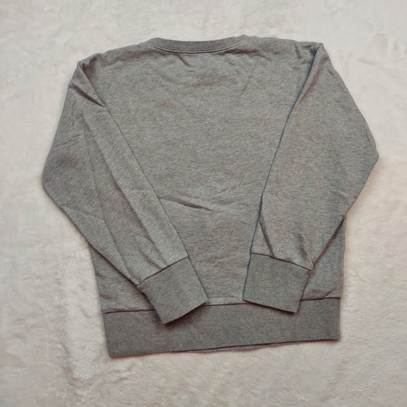 J. Crew Gray Floral Embroidered Long Sleeve Sweatshirt Size S - Picture 8 of 10